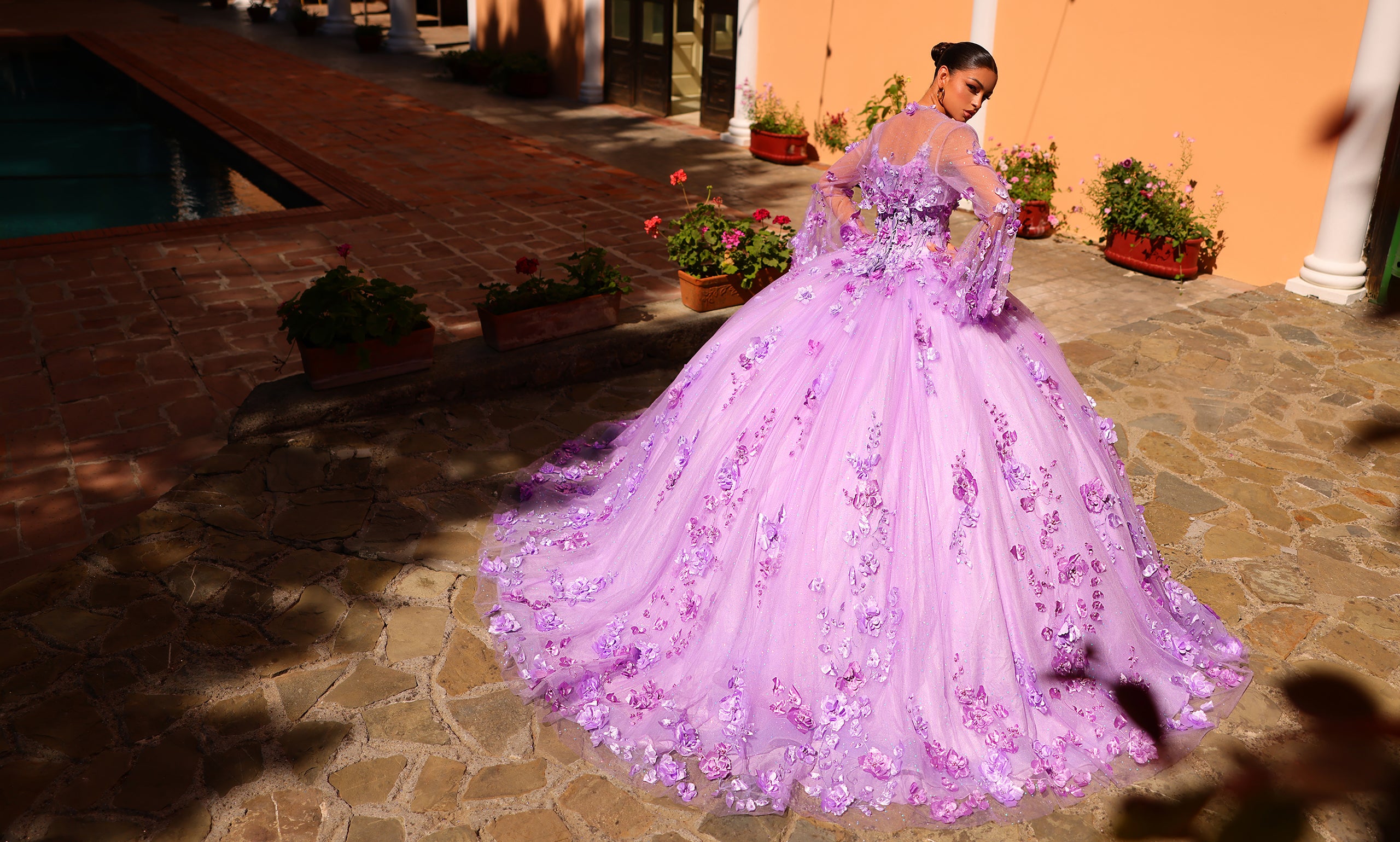 fashion district quinceanera dresses Off Shoulder Quinceanera Dress by Ragazza EV10-610 5 / Nude/Black/Red main image 1