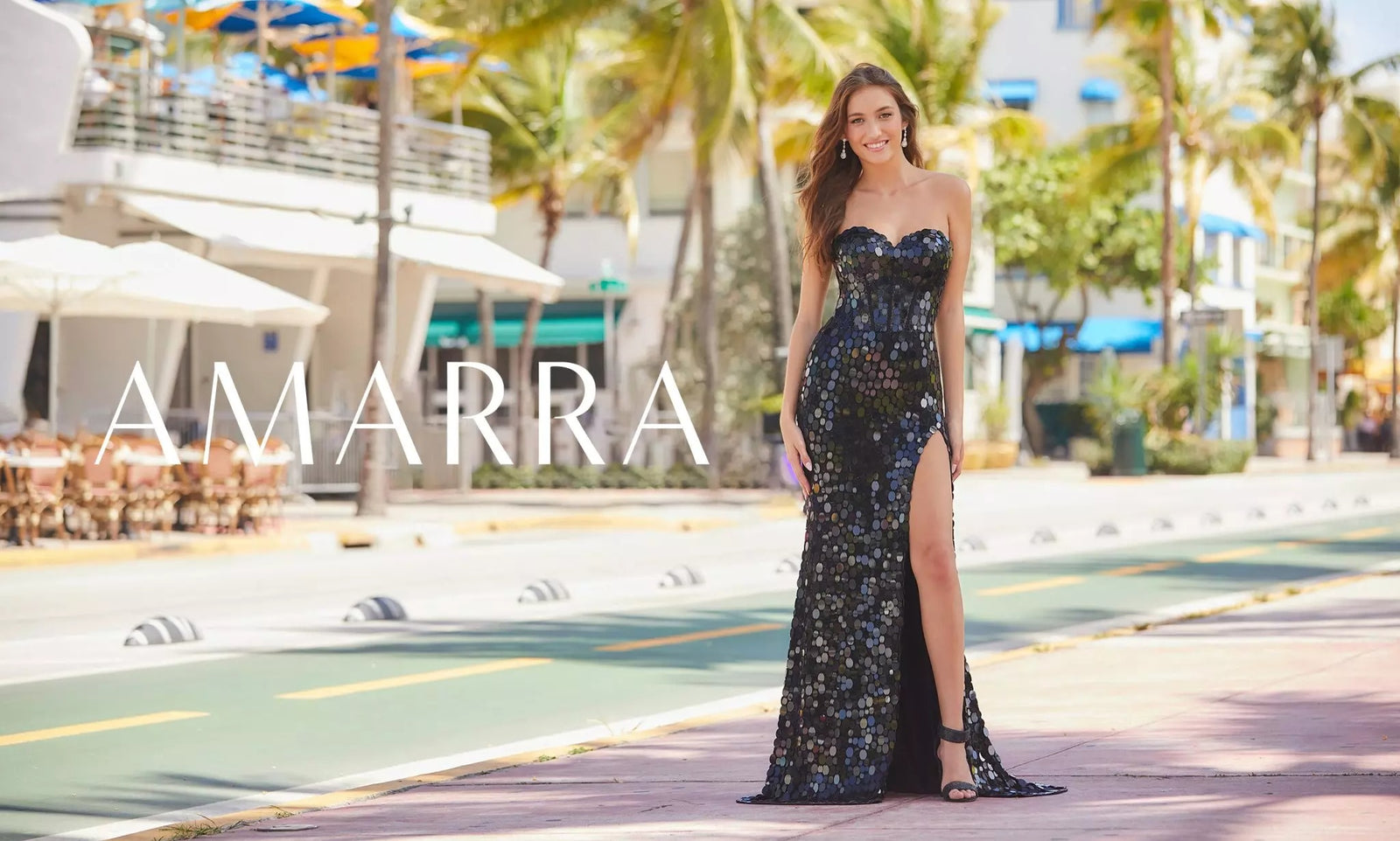Popular Glass Beaded Prom Dresses AMARRA