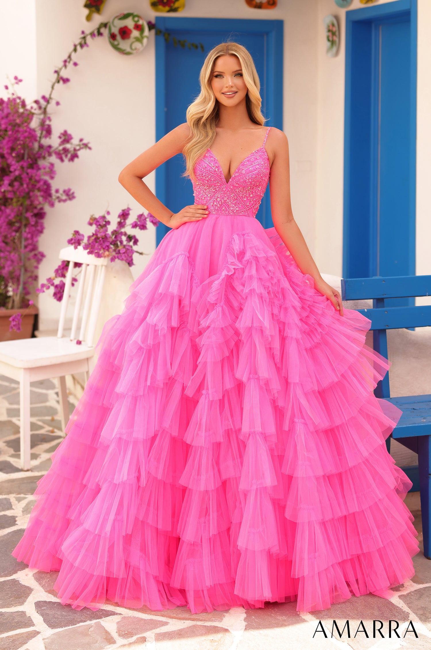 knee length dresses for ladies Rachel Allan 10272 Layered Long Ball Gown Flower Girl Dress