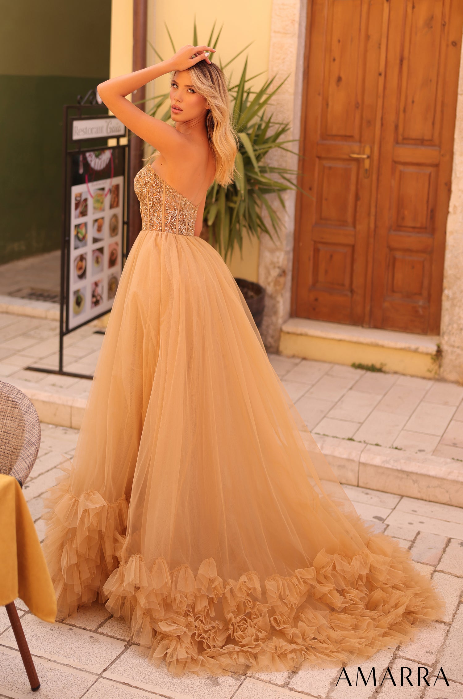 green emerald velvet dress Beaded-Bodice Long Tulle A-Line Prom Dress