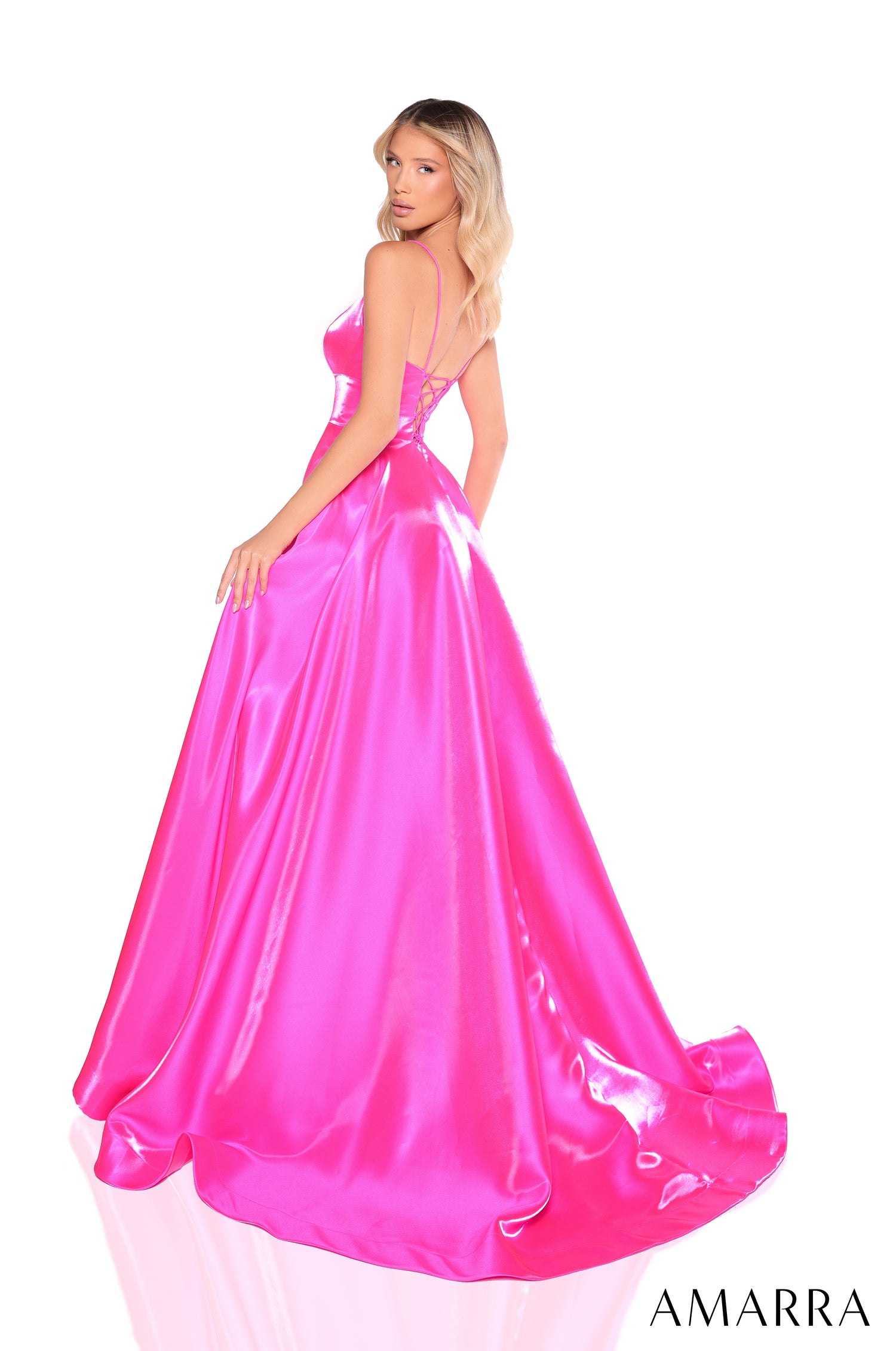 la femme hot pink dress La Femme 33639 Long Prom Dress Hot Pink / 0 main image 0