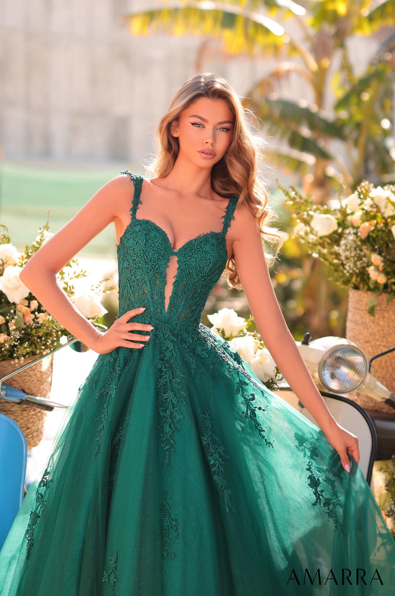 Amarra 88970 | Off-Shoulder Lace Bodice Ball Tulle Prom Gown AMARRA Amarra 88970 | Off-Shoulder Lace Bodice Ball Tulle Prom Gown AMARRA