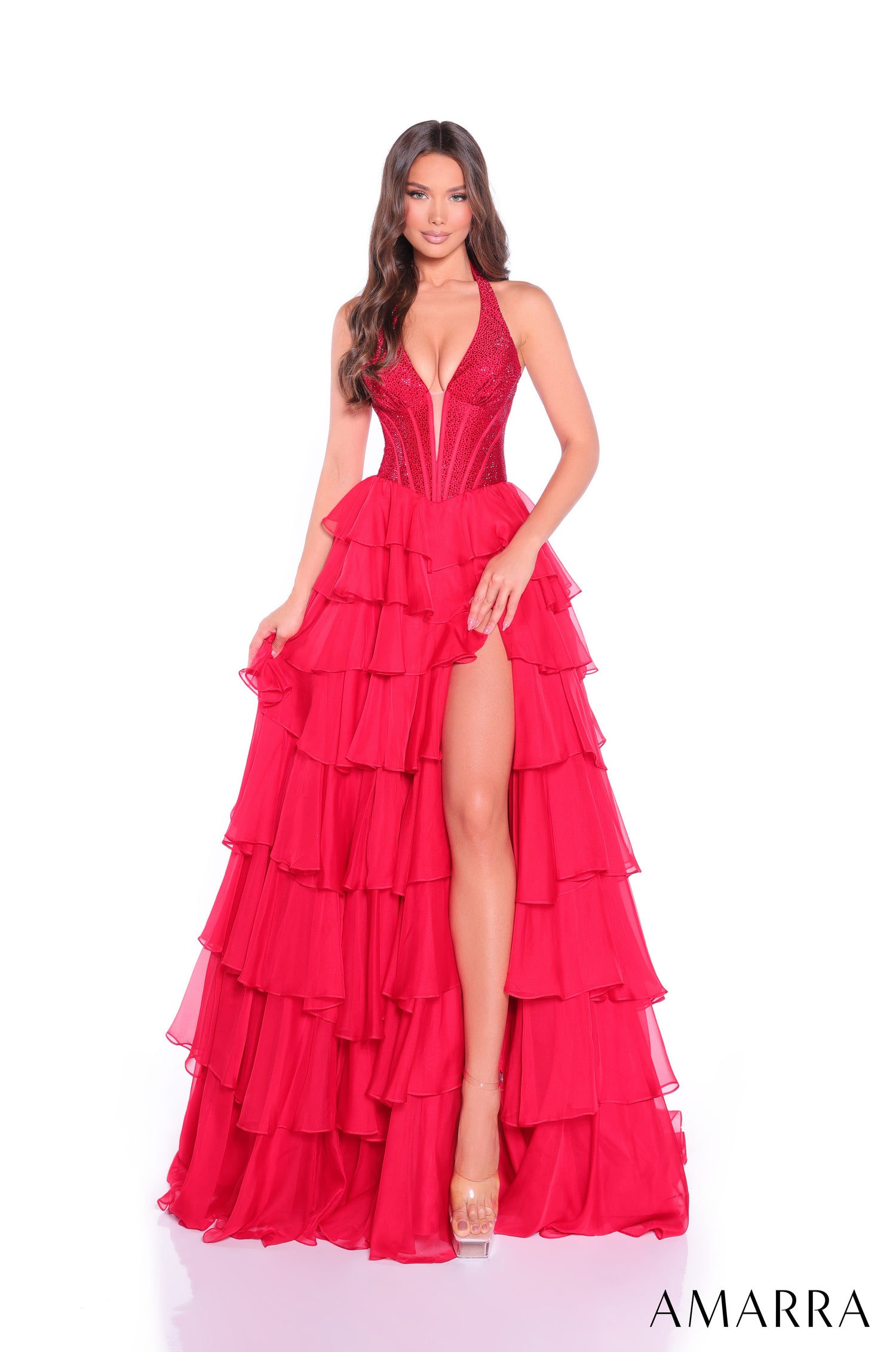 open lace back dress Amarra 89287
