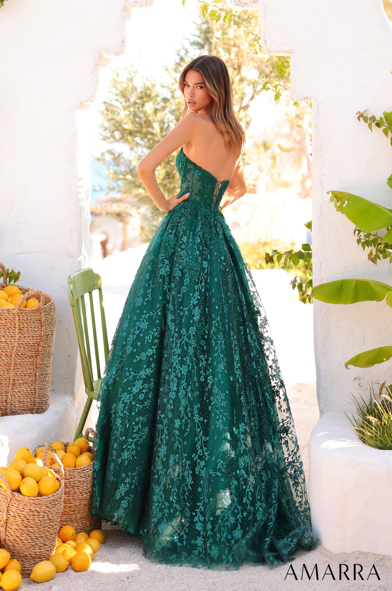Amarra 89427 | Strapless Lace Ball Structured Prom Gown AMARRA Amarra 89427 | Strapless Lace Ball Structured Prom Gown AMARRA