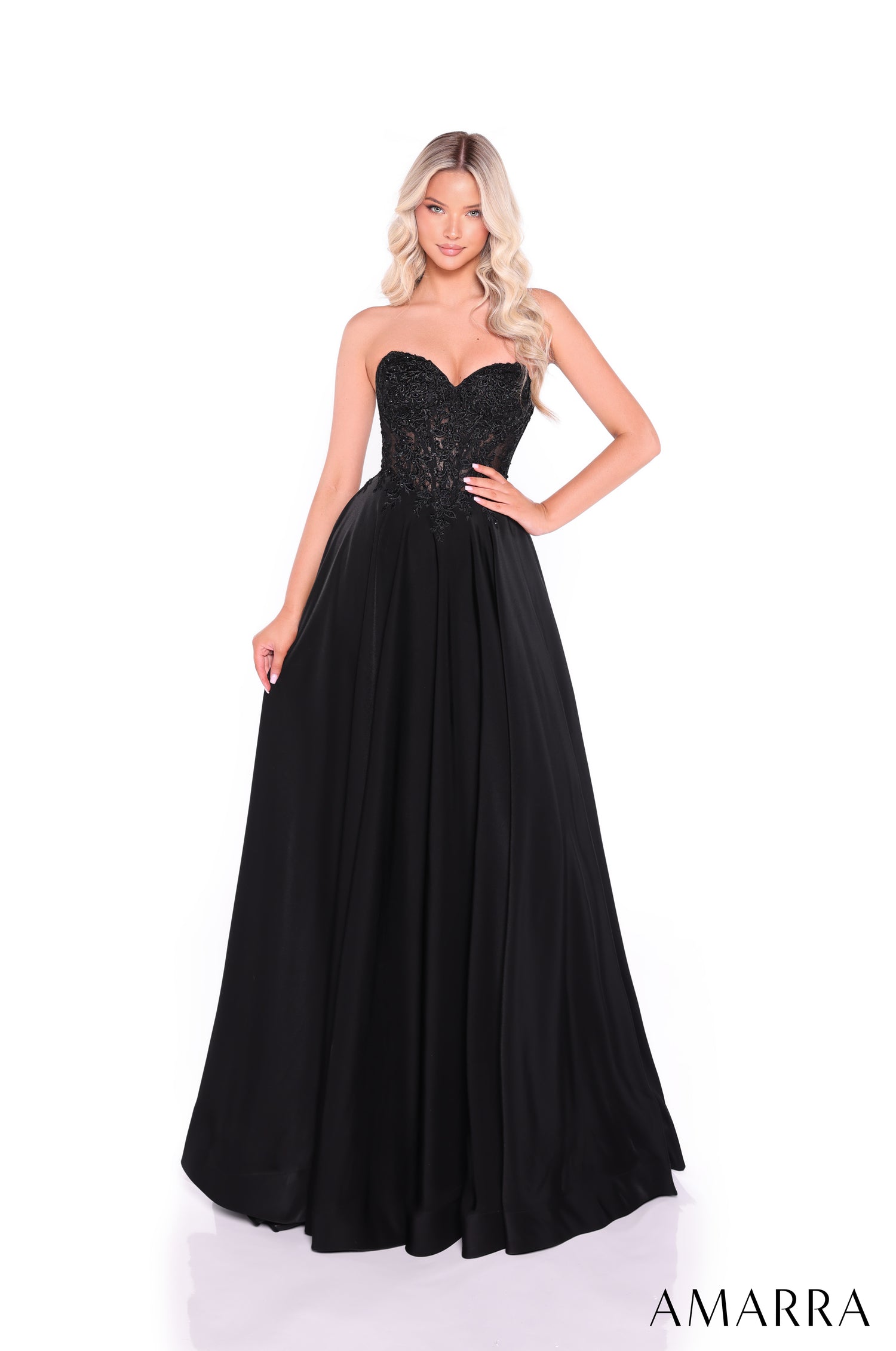 Amarra 89433 | Sweetheart Embroidered A-Line Prom Dress AMARRA Amarra 89433 | Sweetheart Embroidered A-Line Prom Dress AMARRA