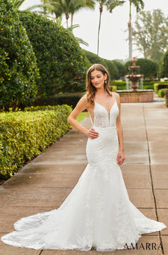 open lace back dress Buy Amarra Wedding Dress Style Alexandra 84365