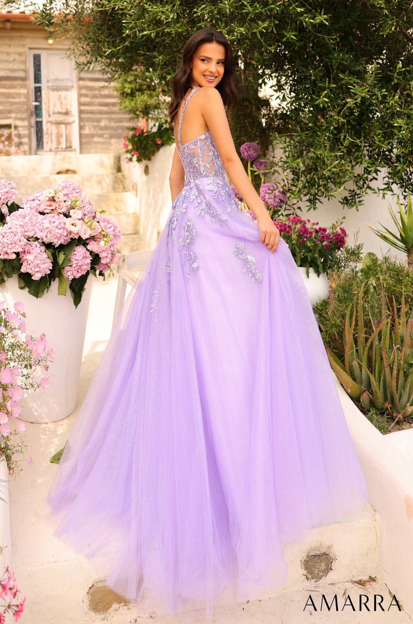 open lace back dress Aviva Gothic Wedding Dress main image 0